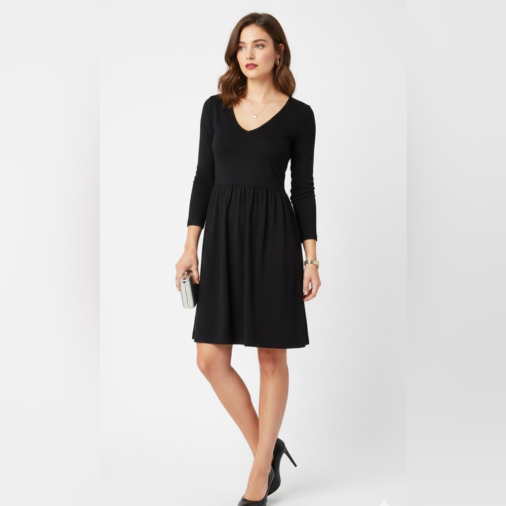 Old Navy Black Long Sleeve Dress
